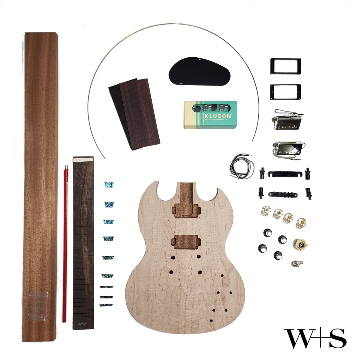 Supercharged SG Electric Guitar Kit Wood Strings Adelaide